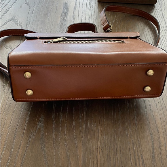 Patricia Nash Rich Brown Leather Crossbody Bag - Picture 4 of 10